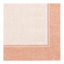 5 x 50 Servietten "ROYAL Collection" 1/4-Falz 40 cm x 40 cm terracotta "Linum"