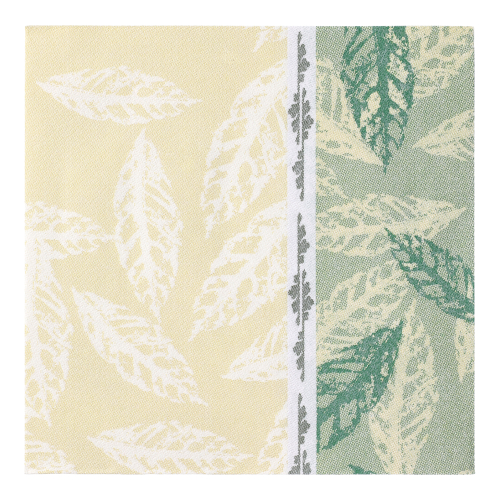 [88320] 5 x 50 Servietten "ROYAL Collection" 1/4-Falz 40 cm x 40 cm grün "Autumn"