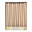 2 x 50 Leuchterkerzen Ø 2,2 cm · 25 cm puder