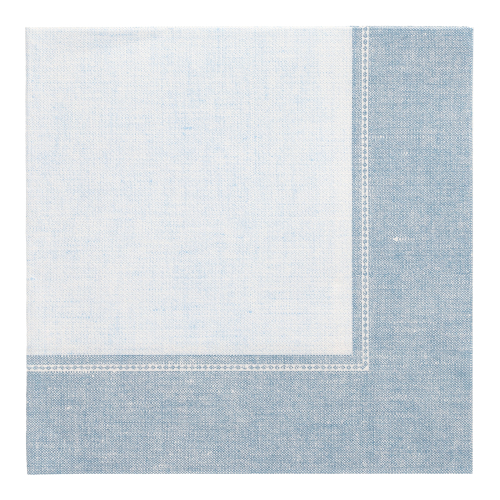 5 x 50 Servietten "ROYAL Collection" 1/4-Falz 40 cm x 40 cm arktikblau "Linum"