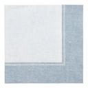 5 x 50 Servietten "ROYAL Collection" 1/4-Falz 40 cm x 40 cm arktikblau "Linum"