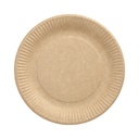 10 x 50 Teller, Pappe "pure" rund Ø 23 cm braun