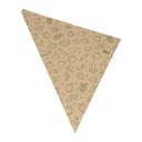 1000 Spitztüten, Kraftpapier 52,5 cm x 37 cm x 37 cm braun "Fruits & Vegs" Füllinhalt 1500 g
