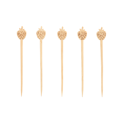 [88423] 10 x 100 Fingerfood - Picker "pure" 9 cm "Strawberry"