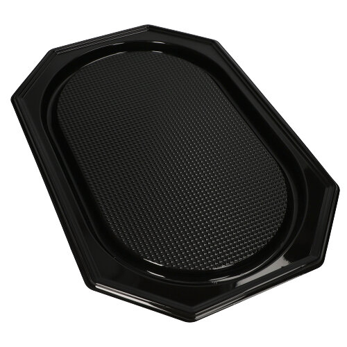 10 x 10 Servierplatten, PET 53 cm x 35 cm schwarz