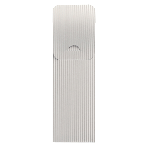 500 Bestecktaschen 23,5 cm x 7,3 cm weiss "Lines" inkl. weißer Serviette 40 x 40 cm 2-lag.