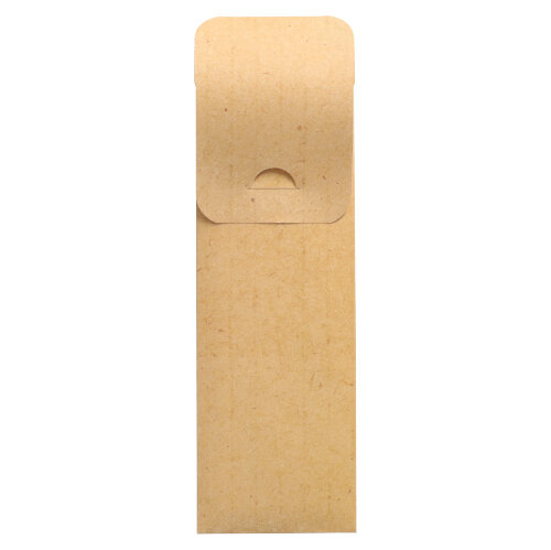 500 Bestecktaschen 23,5 cm x 7,3 cm natur inkl. weißer Serviette 40 x 40 cm 2-lag.