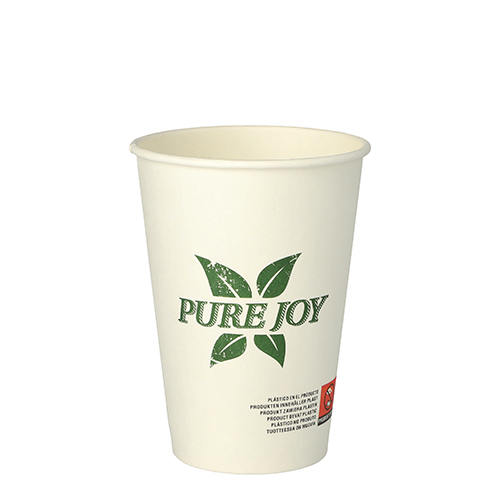 20 x 50 Trinkbecher, Pappe 0,25 l Ø 8 cm · 10,8 cm weiss "Pure Joy"
