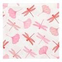 10 x 20 Servietten, 3-lagig 1/4-Falz 40 cm x 40 cm rose "Ginko"