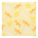 10 x 20 Servietten, 3-lagig 1/4-Falz 40 cm x 40 cm gelb "Ginko"