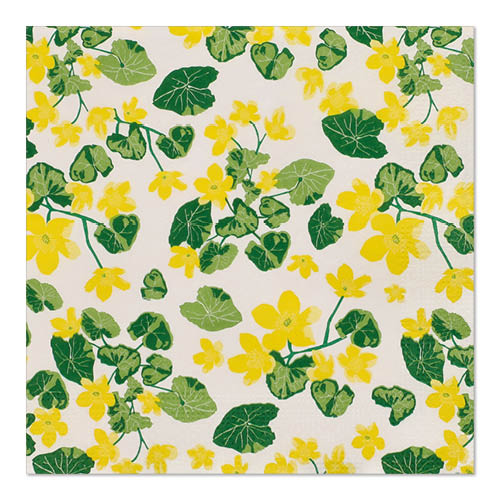 [88615] 10 x 20 Servietten, 3-lagig 1/4-Falz 33 cm x 33 cm "Murgröna"