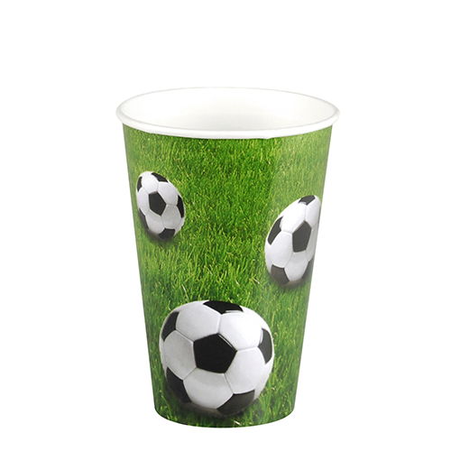 14 x 10 Trinkbecher, Pappe 0,2 l Ø 7 cm · 9,7 cm "Football"