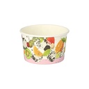10 x 50 Eisbecher, Pappe rund 150 ml Ø 9,2 cm · 5 cm "Früchte"