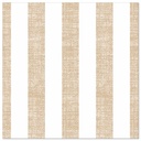 5 x 50 Servietten "ROYAL Collection" 1/4-Falz 40 cm x 40 cm sand "Lines"