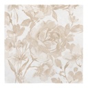 5 x 50 Servietten "ROYAL Collection" 1/4-Falz 40 cm x 40 cm sand "Rose"