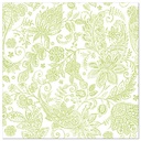 5 x 50 Servietten "ROYAL Collection" 1/4-Falz 40 cm x 40 cm limonengrün "Paisley"