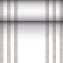 4 x Tischläufer, stoffähnlich, PV-Tissue Mix "ROYAL Collection" 24 m x 40 cm grau "Lines"