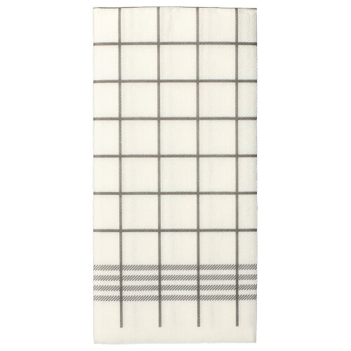 [88765] 16 x 30 Servietten, 2-lagig "PUNTO" 1/8-Falz 39 cm x 40 cm grau "Kitchen Towel"