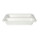 6 x 100 Siegelschalen, XPS 2-geteilt 975 ml 4,2 cm x 21,2 cm x 25 cm weiss laminiert