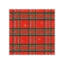 14 x 20 Servietten, 3-lagig 1/4-Falz 25 cm x 25 cm "Tartan"
