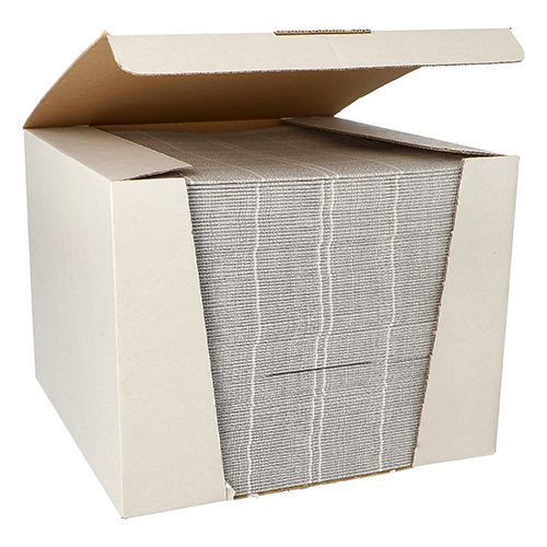 100 Servietten "ROYAL Collection" 1/4-Falz 40 cm x 40 cm grau "Kitchen Craft"