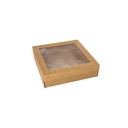 4 x 25 Transport- und Catering-Kartons, Pappe eckig 6 cm x 22,5 cm x 22,5 cm braun