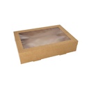 5 x 10 Transport- und Catering-Kartons, Pappe eckig 8 cm x 25,2 cm x 35,9 cm braun