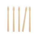 16 x 250 Pommes-Frites-Gabeln, Papier "pure" 13,5 cm braun