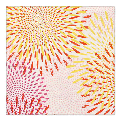 [89052] 10 x 20 Servietten, 3-lagig 1/4-Falz 33 cm x 33 cm "Bubbly Fireworks"