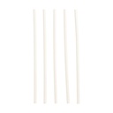 10 x 100 Trinkhalme, Papier Ø 6 mm · 20 cm weiss