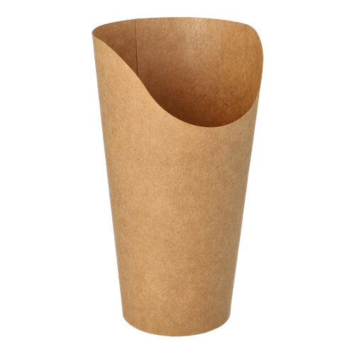 [89230] 10 x 50 Wrap Cups, Pappe 590 ml 15,9 cm x 8,8 cm x 8,2 cm braun