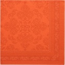 5 x 50 Servietten "ROYAL Collection" 1/4-Falz 40 cm x 40 cm nektarine "Arabesque"