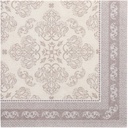 5 x 50 Servietten "ROYAL Collection" 1/4-Falz 40 cm x 40 cm mocca "Arabesque"