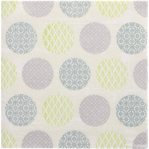 5 x 50 Servietten "ROYAL Collection" 1/4-Falz 40 cm x 40 cm dunkelgrün "Rococo"