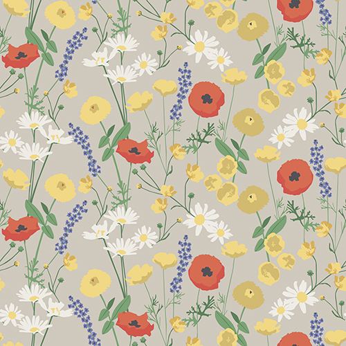 [89322] 10 x 20 Servietten, 3-lagig 1/4-Falz 33 cm x 33 cm "Smörblomma"