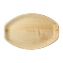 10 x 6 Tabletts, Palmblatt "pure" oval 3 cm x 37 cm x 25 cm natur