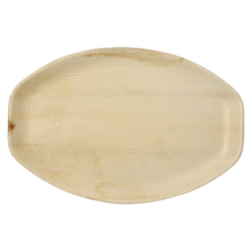 10 x 6 Tabletts, Palmblatt "pure" oval 3 cm x 43 cm x 29 cm natur