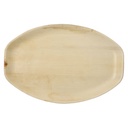 10 x 6 Tabletts, Palmblatt "pure" oval 3 cm x 43 cm x 29 cm natur