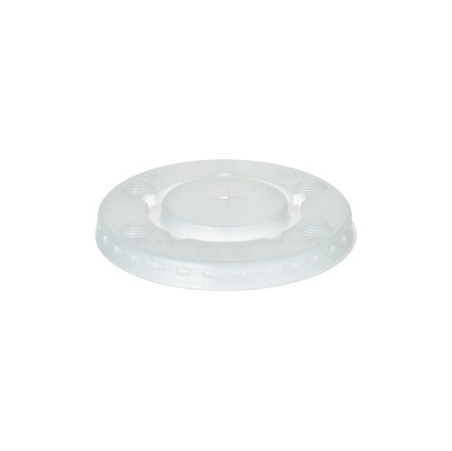 12 x 150 Deckel PS rund Ø 9 cm · 1 cm klar mit Kreuzschlitz