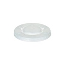 12 x 150 Deckel PS rund Ø 9 cm · 1 cm klar mit Kreuzschlitz