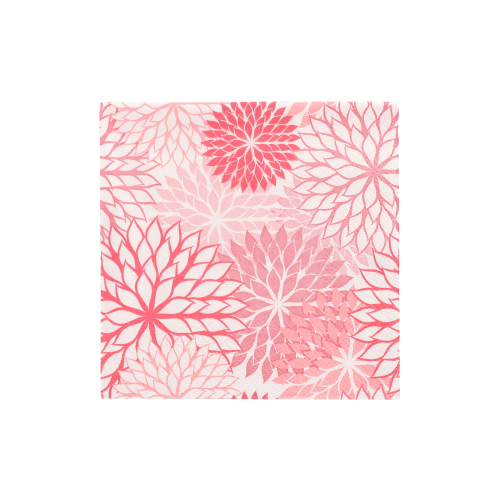 14 x 20 Servietten, 3-lagig 1/4-Falz 25 cm x 25 cm rosa "Floralies"
