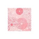 14 x 20 Servietten, 3-lagig 1/4-Falz 25 cm x 25 cm rosa "Floralies"