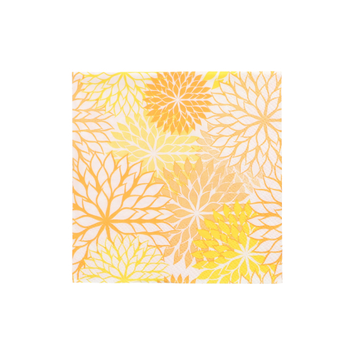 [89391] 14 x 20 Servietten, 3-lagig 1/4-Falz 25 cm x 25 cm gelb "Floralies"