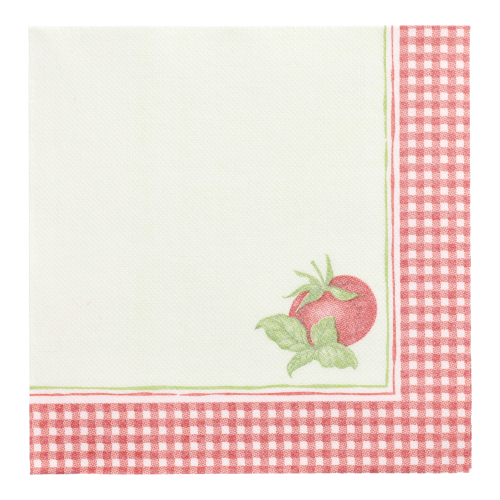 [89421] 5 x 50 Servietten "ROYAL Collection" 1/4-Falz 40 cm x 40 cm "Tomato"