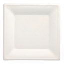 100 Teller, Zuckerrohr "pure" eckig 26 cm x 26 cm weiss