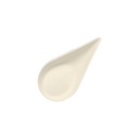 10 x 50 Fingerfood - Teller, Zuckerrohr "pure" 10,5 cm x 5,7 cm weiss "Drop"