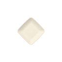 10 x 50 Fingerfood - Teller, Zuckerrohr "pure" eckig 1,2 cm x 6,5 cm x 6,5 cm weiss