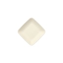 15 x 12 Fingerfood - Teller, Zuckerrohr "pure" eckig 1,2 cm x 6,5 cm x 6,5 cm weiss