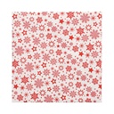 40 x 30 Servietten, 3-lagig 1/4-Falz 33 cm x 33 cm weiss "Snöflinga"