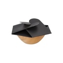 4 x 25 Schalen, Palmblatt rund 300 ml Ø 15 cm · 5,5 cm mit separatem Flower-Lid